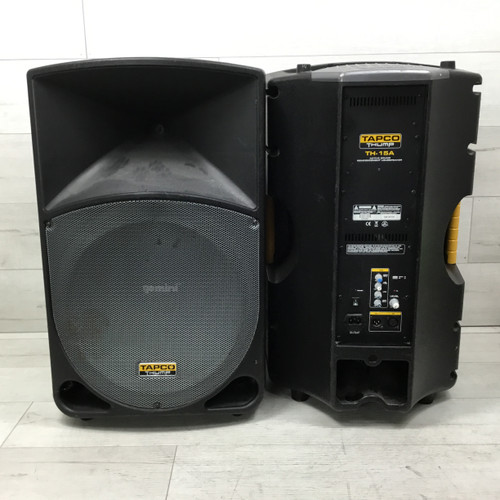 Used Tapco Thump TH-15A Active Full Range Pair Speaker Cabinets 40051-S000114498
