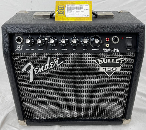 Used Fender BULLET 150 COMBO AMP 1 x 8 Solid State Amplifier 1 x 8 41124-S000203075