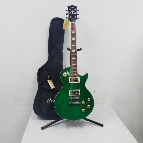 Used IYV Les Paul Electric Guitar Green 40042-S000256393