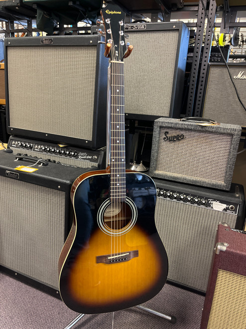 Used Epiphone PR-150VS Acoustic Guitar Tobacco Sunburst 40085-S000105076
