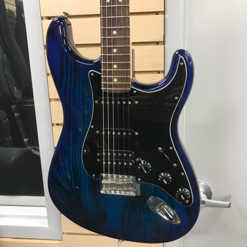 Vist Large View of Product Image Which is Used Fender AMERICAN DESIGN STRAT BURNT BLUE TRANS S Type Electric Guitar Blue 6-String