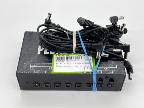 Vist Large View of Product Image Which is Used Voodoo Lab PEDAL POWER 2 PLUS W/CABLES Pedal Power Supply 41124-S000203290
