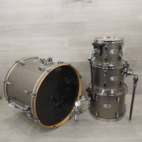 Used Pearl 4pc EXR Export Drum Shell Kit Silver Sparkle 40015-S000326148