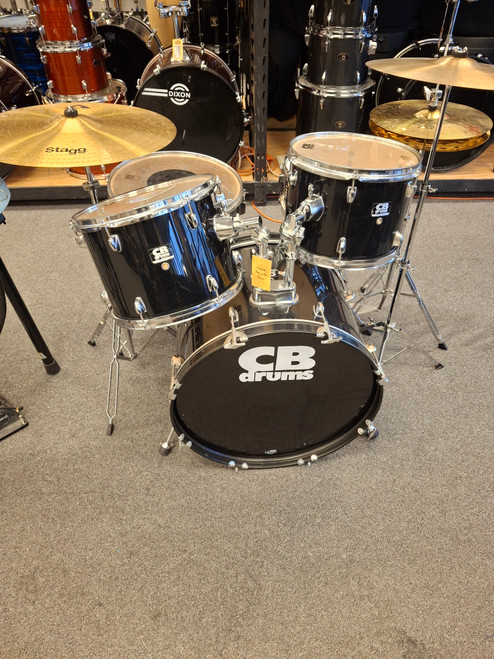 Used CB CB PERCUSSION 5 PC KIT WITH ALL Drum Kit Black 22" Kick Drum 41116-S000047817