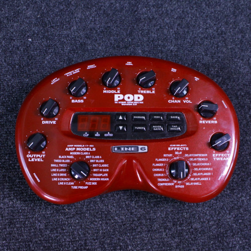 Used Line 6 POD 2.0 NO PWR Amp Modeling Pedal 40123-S000129282