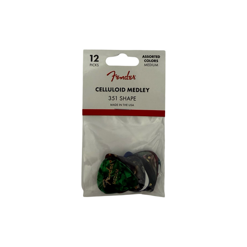 Vist Large View of Product Image Which is New FENDER 351 SHAPE CELLULOID MEDLEY MEDIUM 41126-LPD-0980300300