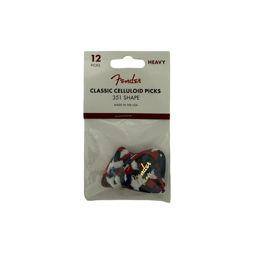 Vist Large View of Product Image Which is New FENDER CLASSIC CELLULOID 351 SHAPE CONFETTI HEAVY 41126-LPD-1980351950