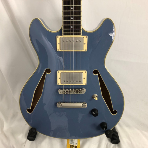 Used D'Angelico EXCEL SERIES MINI DC TOUR Semi-Hollow Electric Guitar Blue 6-String 41128-S000105054