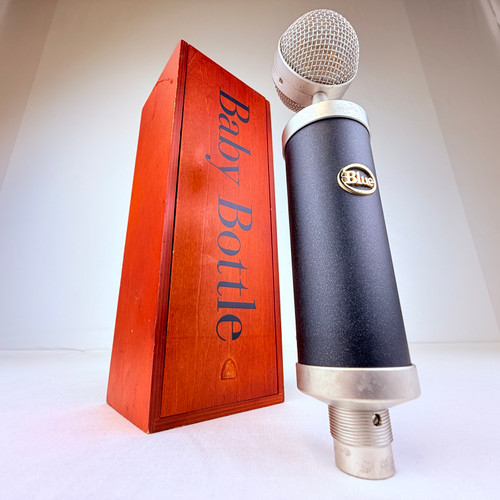 Used Blue Baby Bottle Condenser Microphone w/Box 41121-S000050614