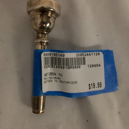 Used GETZEN 7C Band Instrument Mouthpiece 41128-S000105149