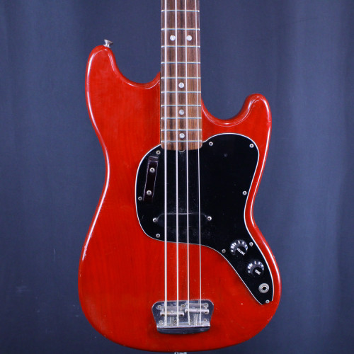 Used Fender MUSICMASTER 1978 Vintage Bass Guitar Red 4-String 40123-S000129563