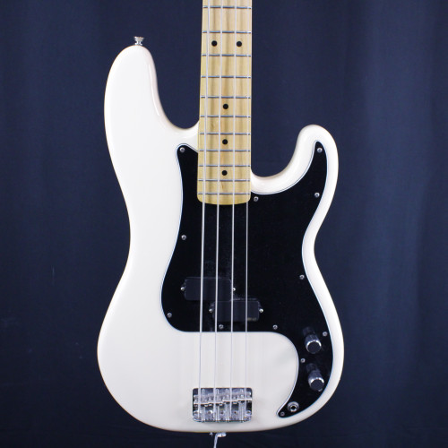 Used Fender PRECISION BASS MIM W/ EMG PICKUPS P Type Bass Guitar White 4-String 40123-S000129594