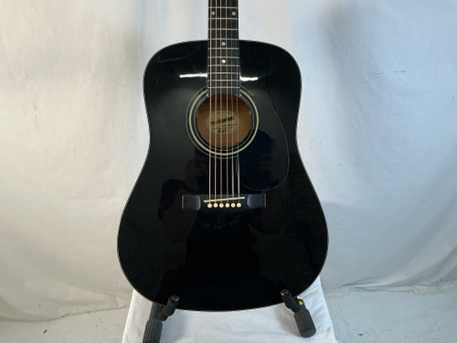 Vist Large View of Product Image Which is Used Cort PRO CUSTOM ACOUSTIC GUITAR Laminate Top Acoustic Guitar Black 40012-S000301712