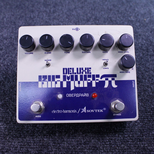Used Electro Harmonix (E/H) BIG MUFF PI DELUXE Fuzz Pedal 40123-S000129611