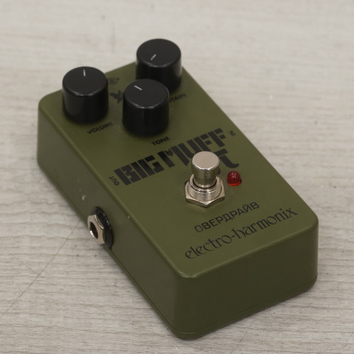 Used Electro Harmonix Green Russian Big Muff Pi Fuzz Pedal 40015-S000326637