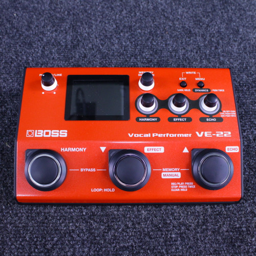 Used Boss VE-22 VOCAL PERFORMER Pro Sound Effects Unit 40123-S000129633