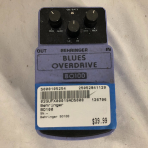 Used Behringer BO100 Overdrive Pedal 41128-S000105254