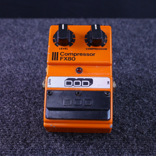Used DOD FX80 COMPRESSOR Vintage Guitar Effects Pedal 40123-S000129698