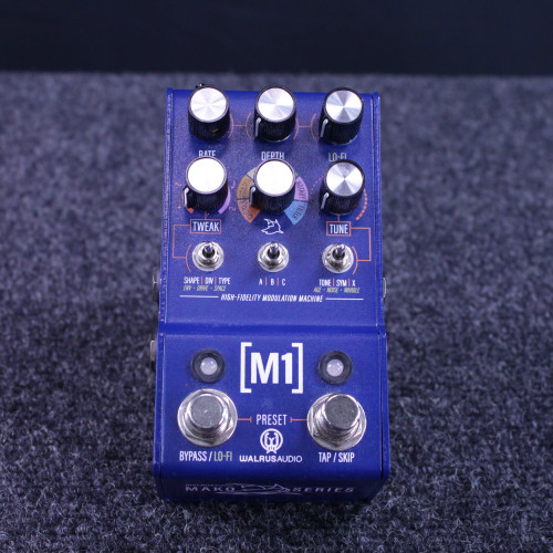 Used Walrus Audio M1 MAKO HIGH-FIDELITY MODULATION MACHINE Guitar Effects Pedal 40123-S000129775