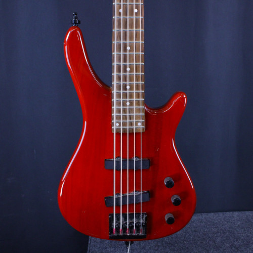 Used New York Pro 5 STRING BASS Bass Guitar Red 4-String 40123-S000129788