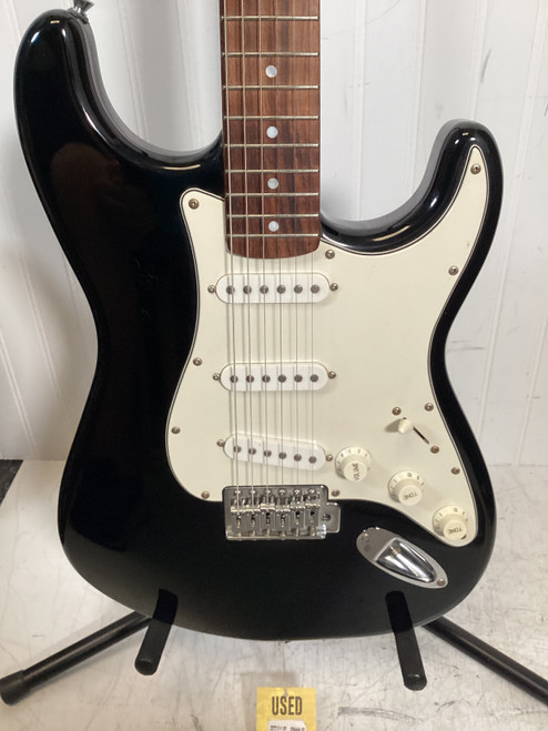 Vist Large View of Product Image Which is Used BLACK STRAT S Type Electric Guitar Black 6-String