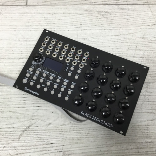 Used Erica Synths Black Sequencer Eurorack Rackmount Keyboard Brain 40051-S000114878