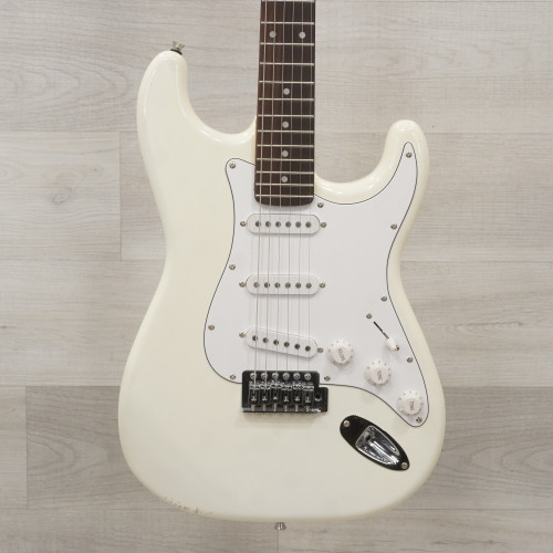 Used Monoprice Pro Audio Series Electric Guitar White 40015-S000326869