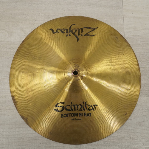 Used Zildjian 14" Scimitar Bottom Hi Hat Cymbal 40015-S000326918
