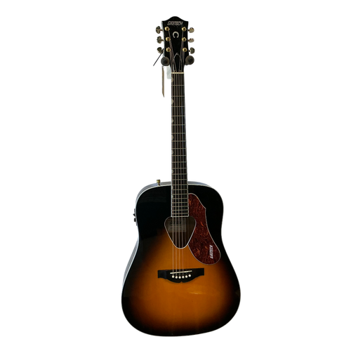 Vist Large View of Product Image Which is Used Gretsch G-5024E Solid Top Acoustic Guitar Sunburst