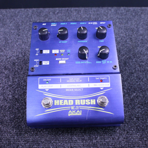 Used AKAI E2 HEADRUSH DELAY LOOPER Delay Pedal 40123-S000129887