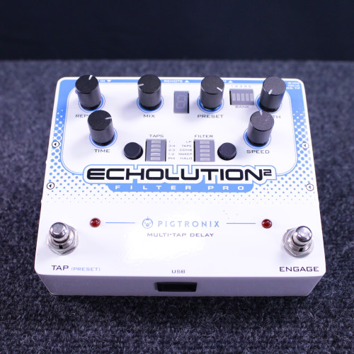 Used Pigtronix ECHOLUTION 2 FILTER PRO DELAY Delay Pedal 40123-S000129886