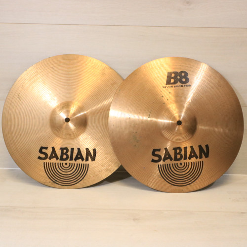 Used Sabian B8 14 IN. HIHATS Hi Hat Cymbals 14" 41108-S000061239
