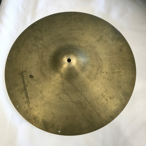 Vist Large View of Product Image Which is Used Zildjian SMALL STAMP 18 CRASH W RIVET HOLES Vintage Crash Cymbal 18"