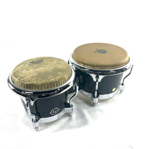 Used Latin Percussion LP 200XF BK 7/8.5 Bongos
