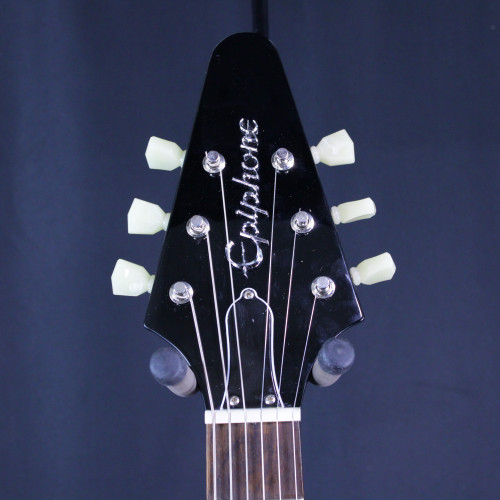Used Epiphone FLYING V 1958 REISSUE Pointy Electric Guitar Black 6-String 40123-S000129946