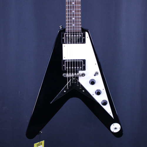 Used Epiphone FLYING V 1958 REISSUE Pointy Electric Guitar Black 6-String 40123-S000129946