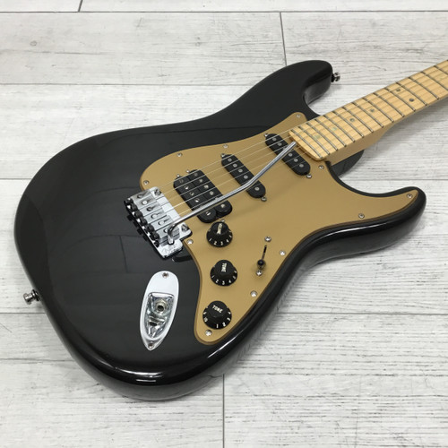 Used Fender American Deluxe Stratocaster With Mini Floyd Rose Electric Guitar Black 40051-S000114962