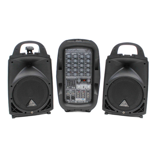 Used Behringer EUROPORT PPA500BT Powered Full Range Speaker Cabinet