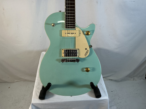 Vist Large View of Product Image Which is Used Gretsch JET G2215-P90 LP Type Electric Guitar Green 6-String 40012-S000302195