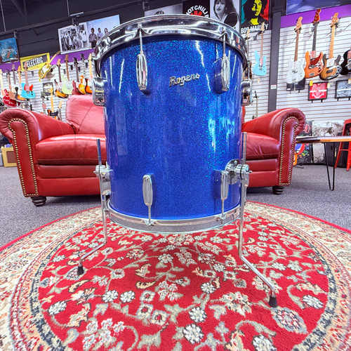 Vist Large View of Product Image Which is Vintage 1960's Rogers 16x16" Holiday FloorTom NO. 16744 (Orphan)