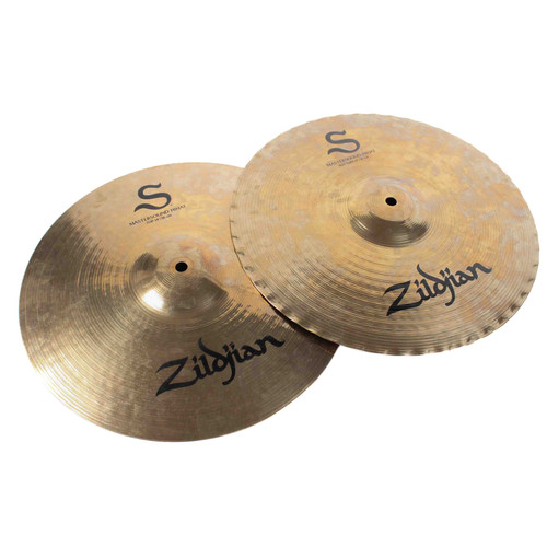 Used Zildjian S MASTERSOUND HIHAT 14 Hi Hat Cymbals 14"