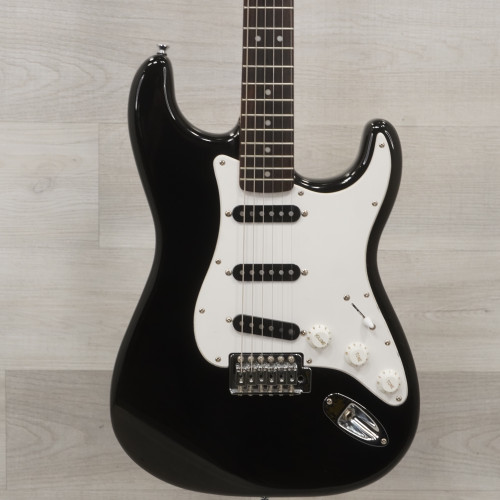 Used Squier Affinity Strat Electric Guitar Black   40015-S000327185