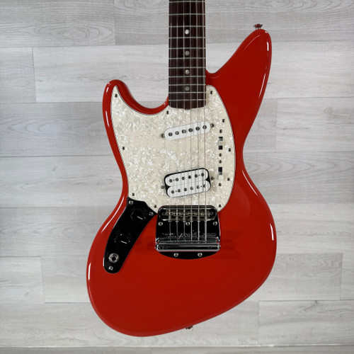 Used Fender Kurt Cobain Left-handed Jag-Stang - Fiesta Red - Gig Bag Included 40112-S000177970