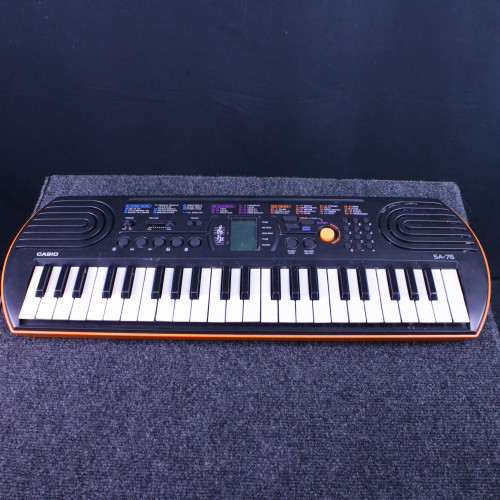 Used Casio SA-76 W/ PWR 49-Key Keyboard 49-Key 40123-S000129974