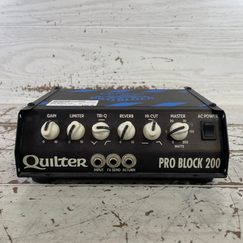 Used - Quilter PRO BLOCK 200 Solid State Amplifier Head 40087-S000231406
