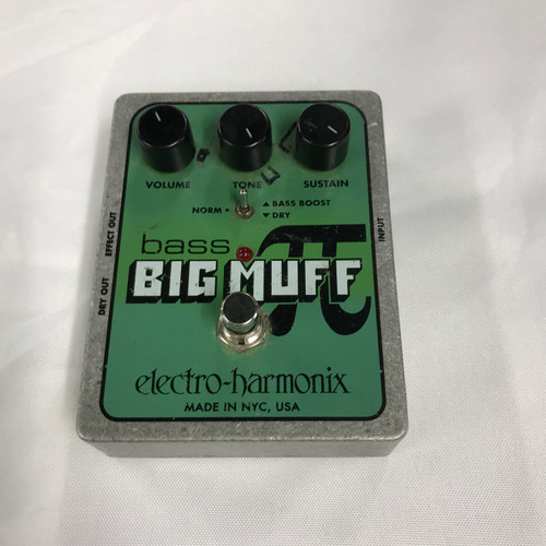 Used Electro Harmonix (E/H) BASS BIG MUFF PI Fuzz Pedal 41125-S000039077