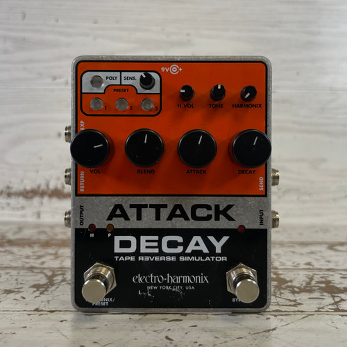 Used - Electro Harmonix (E/H) ATTACK DECAY TAPE REVERSE SIM Guitar Effects Pedal 40087-S000231413