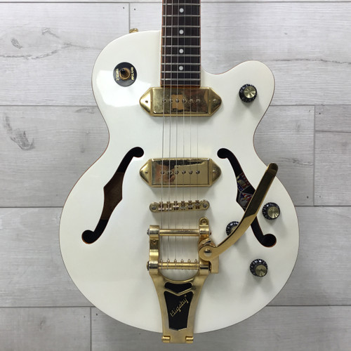Used Epiphone Wildkat Semi-Hollow Electric Guitar Pearl White 40051-S000114990