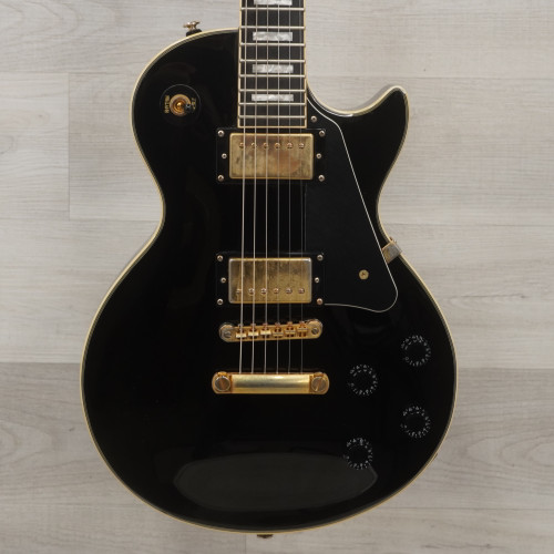 Used Epiphone Les Paul Custom Pro Electric Guitar Black 40015-S000327237