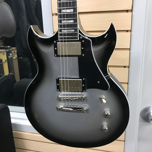 Vist Large View of Product Image Which is Used LTD ROYAL SHIVA BILL KELLIHER SIGNATURE Double Cut Electric Guitar Silver Burst 6-String 41125-S000039079